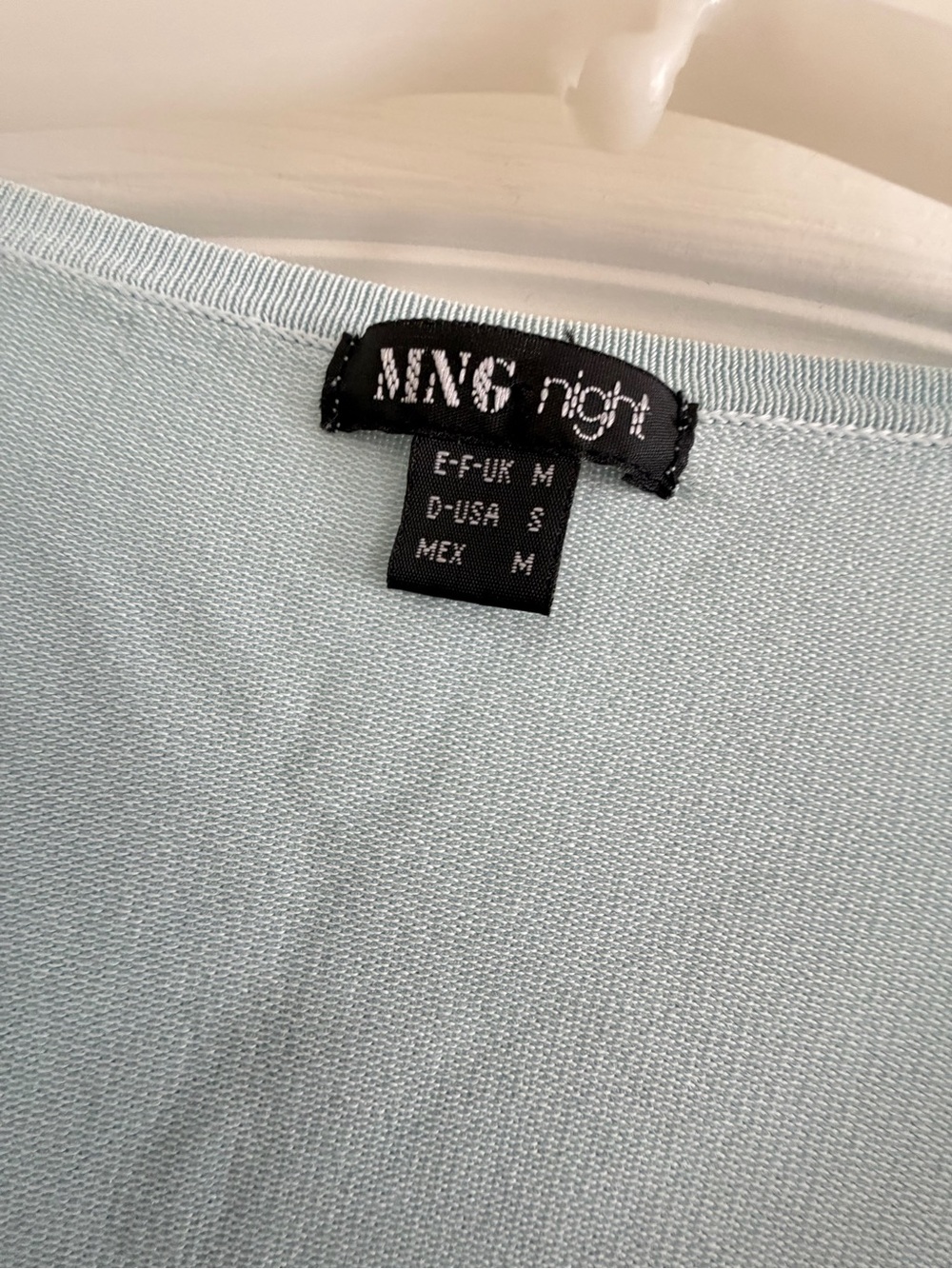 Mango Light Blue Button-Front Cardigan and Shell Set - Picture 2 of 4